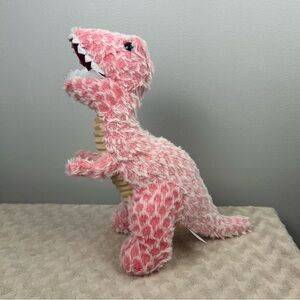 1616 Holdings Pink Dinosaur T Rex Plush Stuffed Animal Toy Tan White Red Mouth